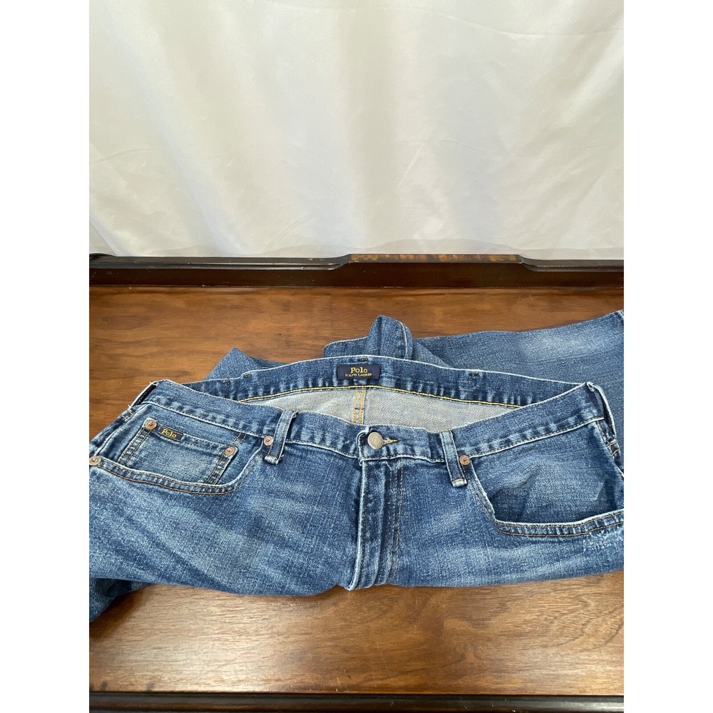 Polo Ralph Lauren Mens 38x 30 Varick Slim Staight Jeans Nice Casual - Picture 6 of 9